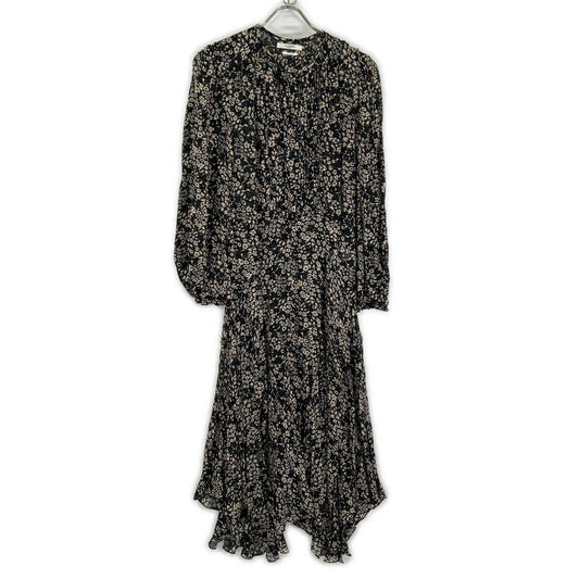 ISABEL MARANT ETOILE イザベル マラン エトワール 78-06-06-06006 ブラック×ベージュ 花柄 長袖 ワンピース ワンピース