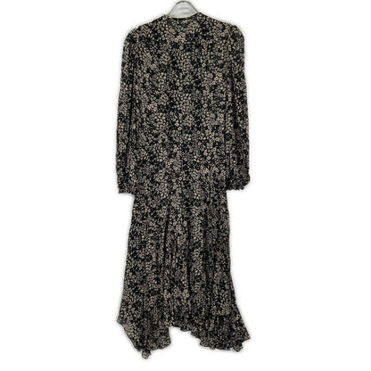 ISABEL MARANT ETOILE イザベル マラン エトワール 78-06-06-06006 ブラック×ベージュ 花柄 長袖 ワンピース ワンピース