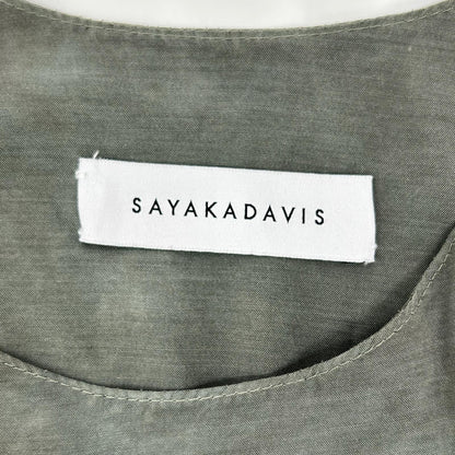 SAYAKADAVIS サヤカデイヴィス MDR5-DDG カーキ系 ディップダイロングワンピース ワンピース