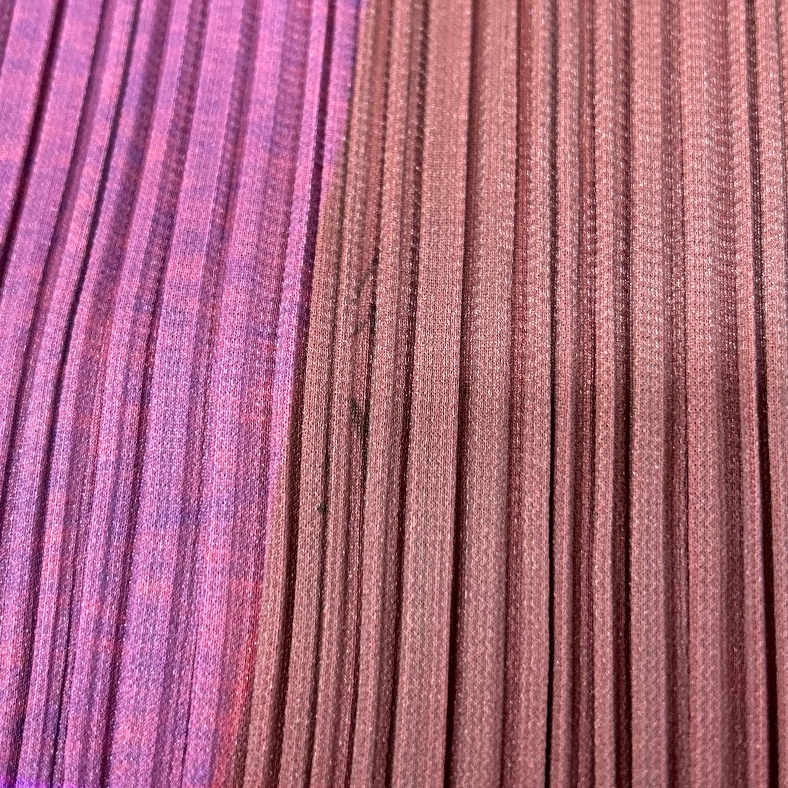 PLEATS PLEASE プリーツプリーズ PP12-JG618 ピンク×バーガンディ×グリーン ラップ スカート スカート