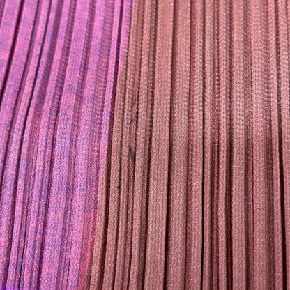 PLEATS PLEASE プリーツプリーズ PP12-JG618 ピンク×バーガンディ×グリーン ラップ スカート スカート