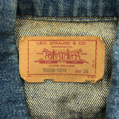 LEVI'S Levi's 80s 70506-0216 Made in Canada Denim Jacket Top