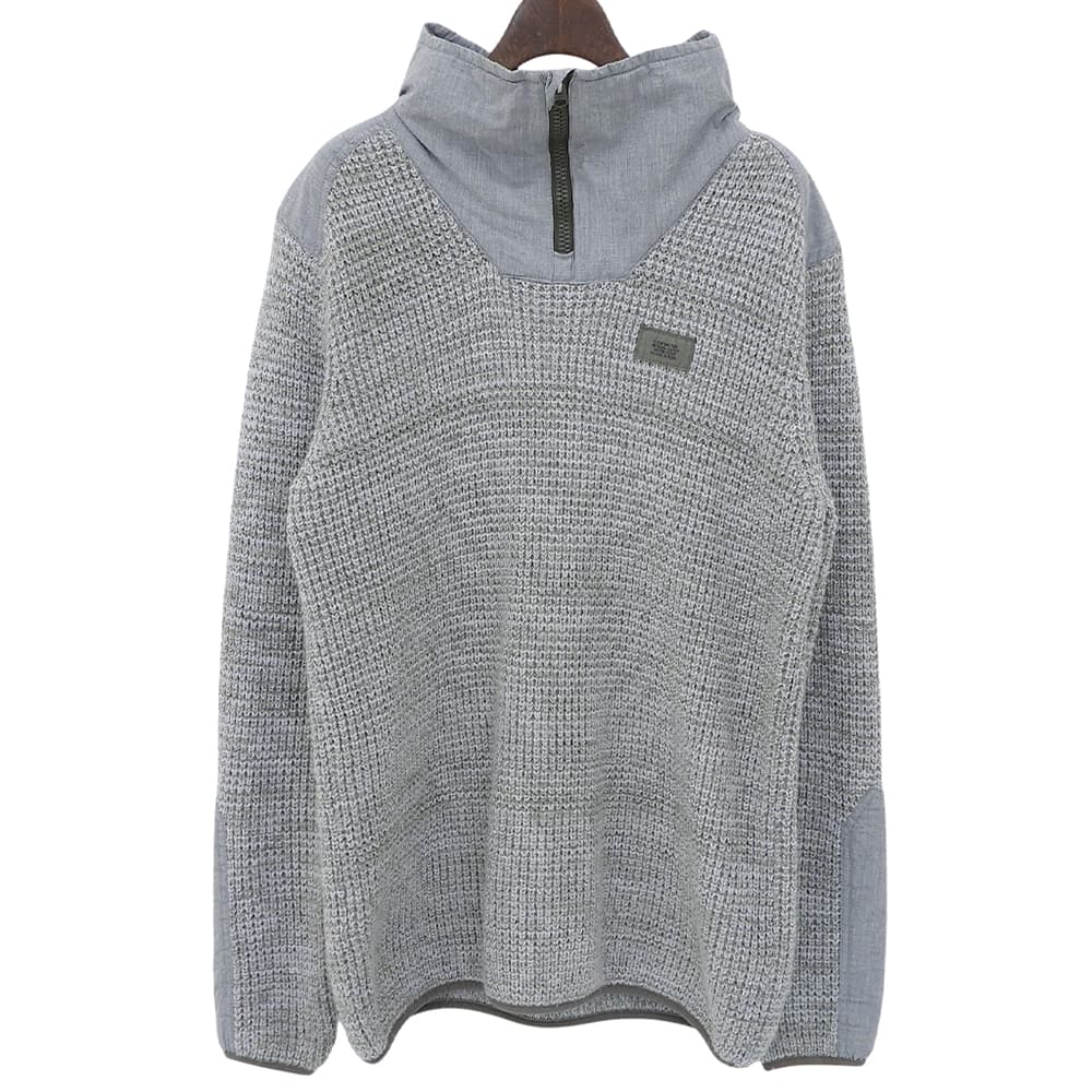 G-STAR RAW ジースターロゥ Knitted Sweater Utility Half Zip トップス メンズ グレー グリーン系 L トップス