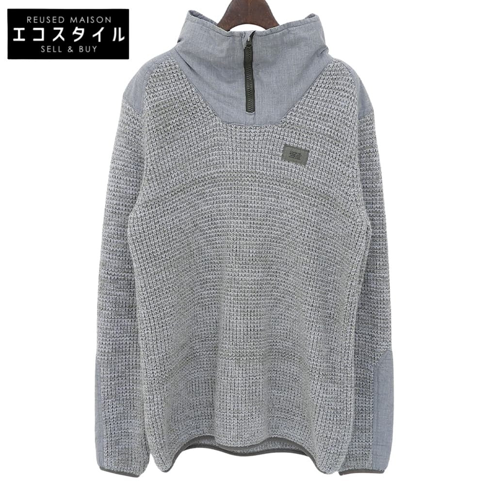 G-STAR RAW ジースターロゥ Knitted Sweater Utility Half Zip トップス メンズ グレー グリーン系 L トップス