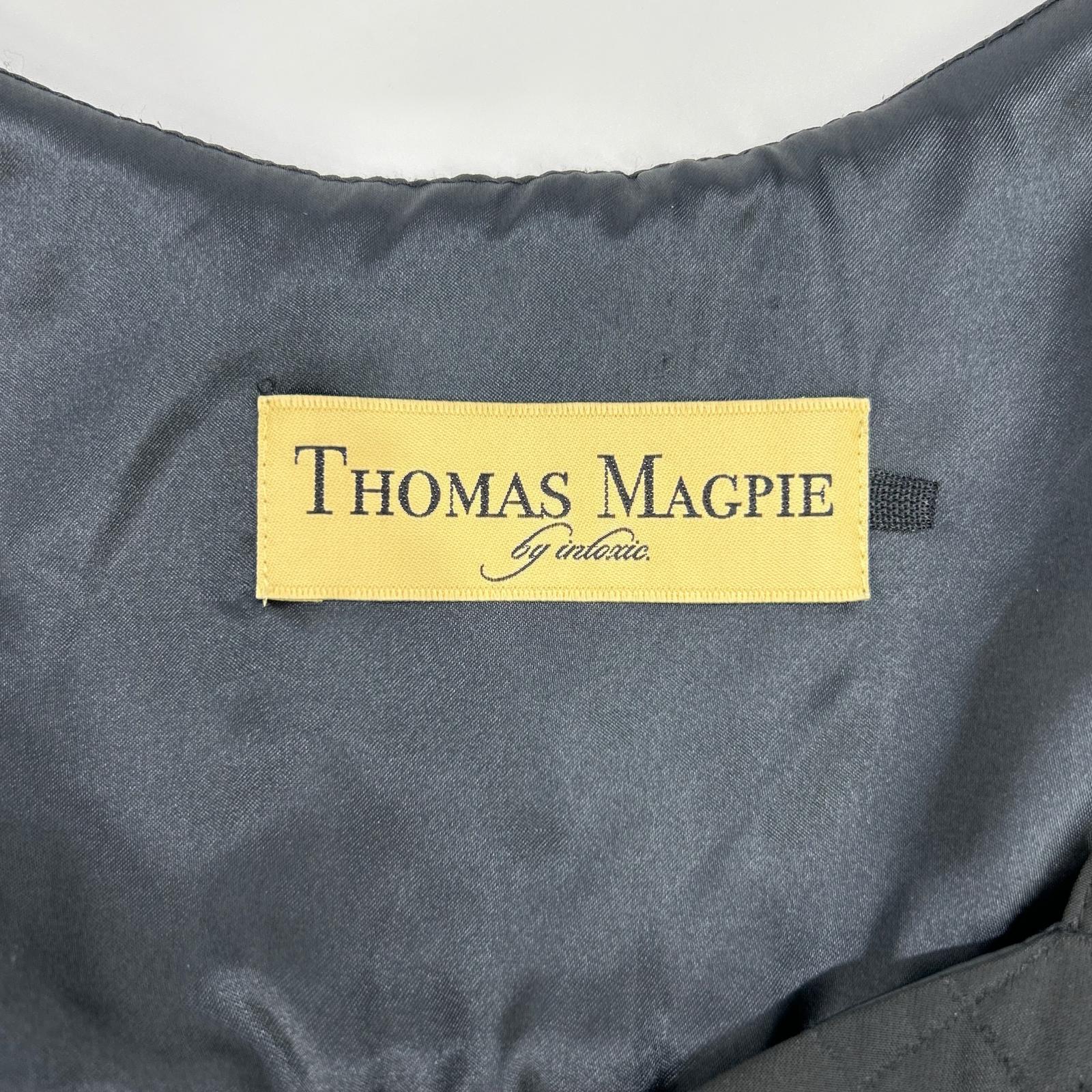 THOMAS MAGPIE トーマスマグパイ 23年製 2232409 ブラック キルティング キャミドレス ワンピース ワンピース