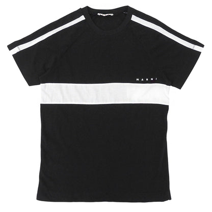 MARNI マルニ コットン クルーネック ロゴTシャツ トップス レディース ブラック 12 M01067 24年製 トップス