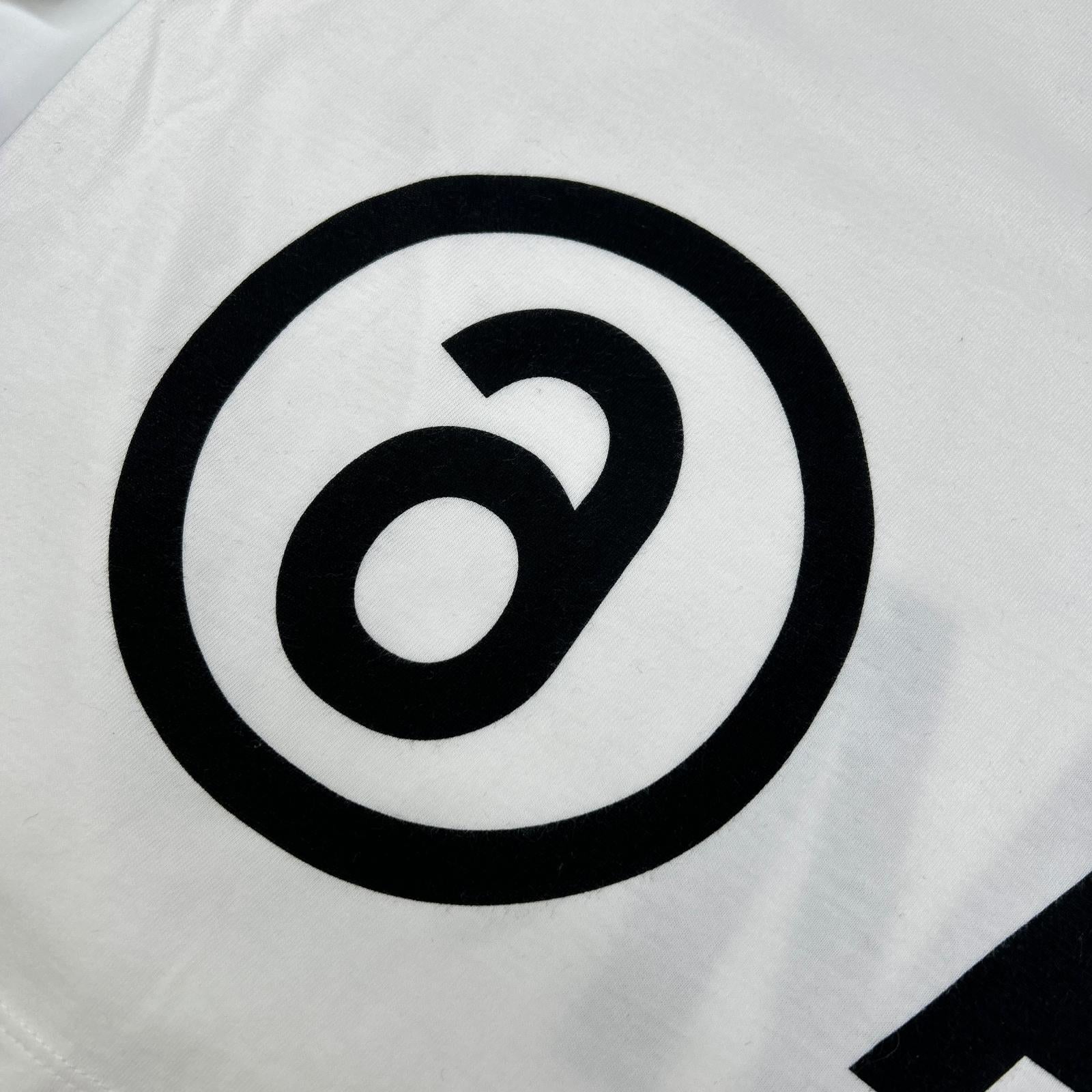 MM6 エムエムシックス S52GC0110 ホワイト クロップド丈 Tシャツ トップス