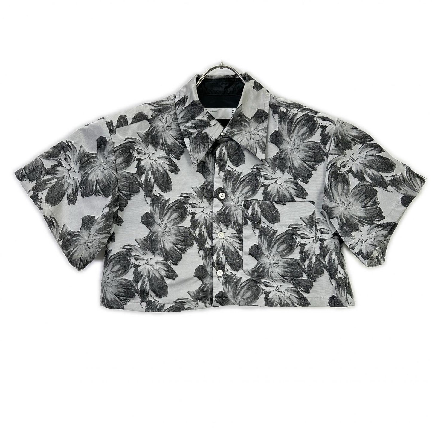 TOGA トーガ 23SS TA31-FJ027 ブラック Flower jacquard shirt トップス