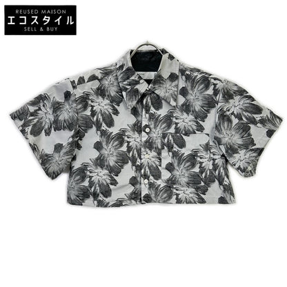 TOGA トーガ 23SS TA31-FJ027 ブラック Flower jacquard shirt トップス