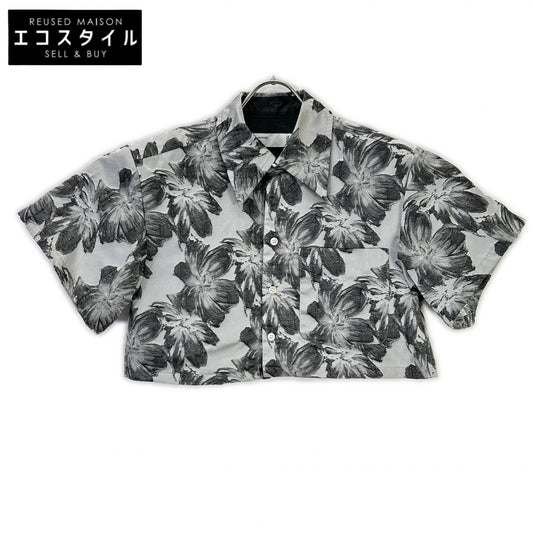TOGA トーガ 23SS TA31-FJ027 ブラック Flower jacquard shirt トップス