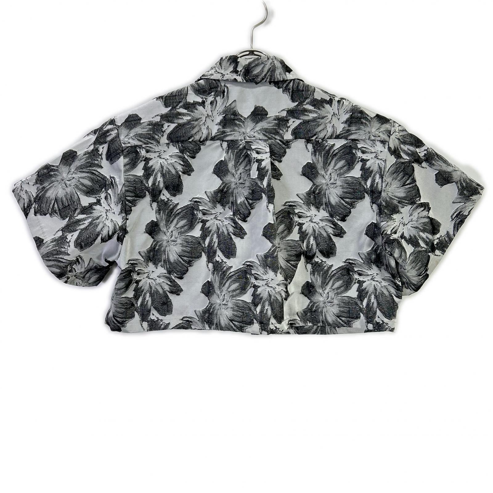 TOGA トーガ 23SS TA31-FJ027 ブラック Flower jacquard shirt トップス