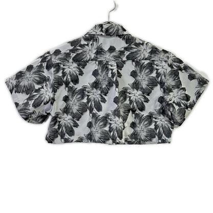 TOGA トーガ 23SS TA31-FJ027 ブラック Flower jacquard shirt トップス