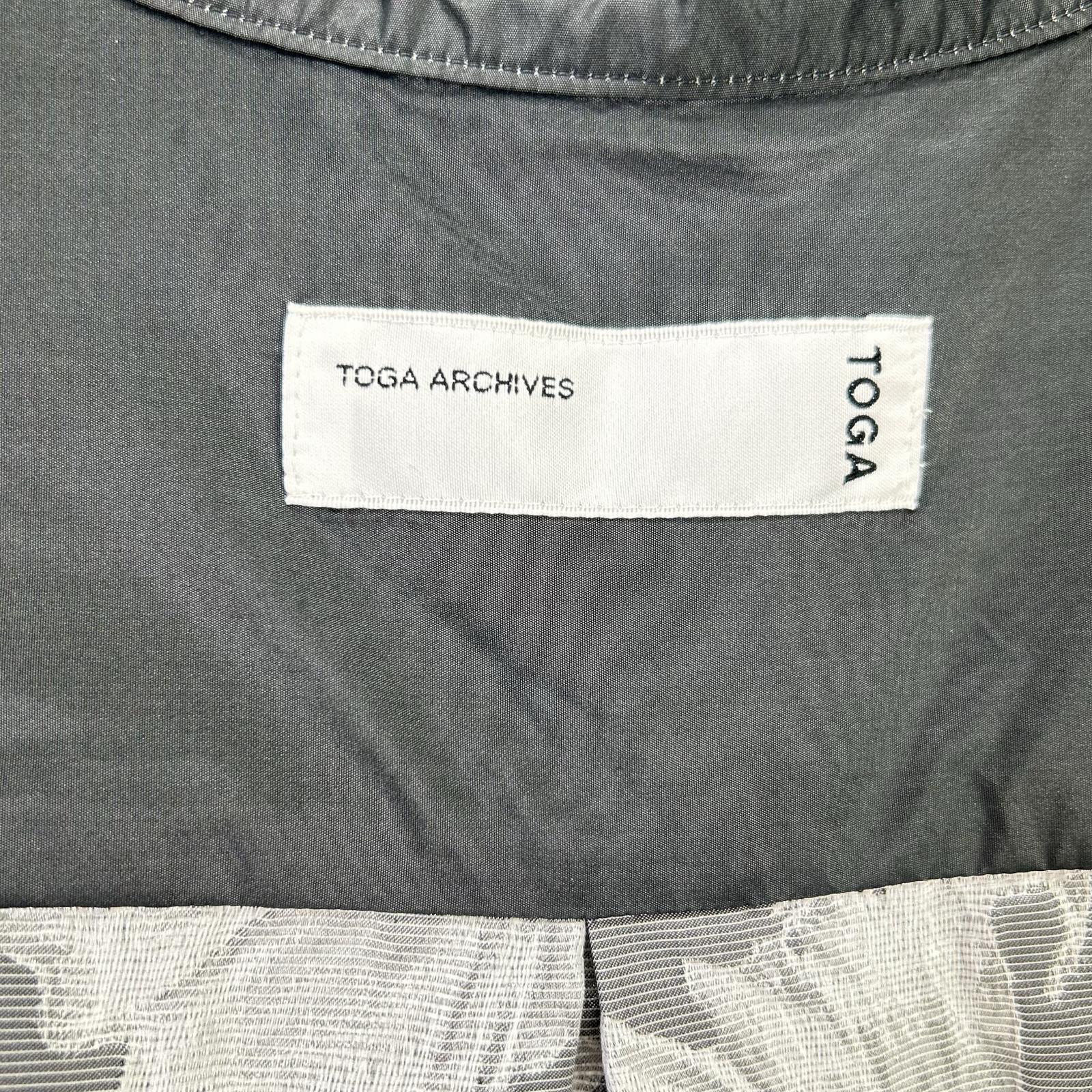 TOGA トーガ 23SS TA31-FJ027 ブラック Flower jacquard shirt トップス