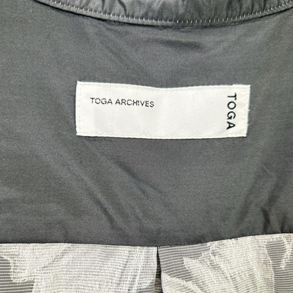 TOGA Toga 23SS TA31-FJ027 Black Flower jacquard shirt Tops