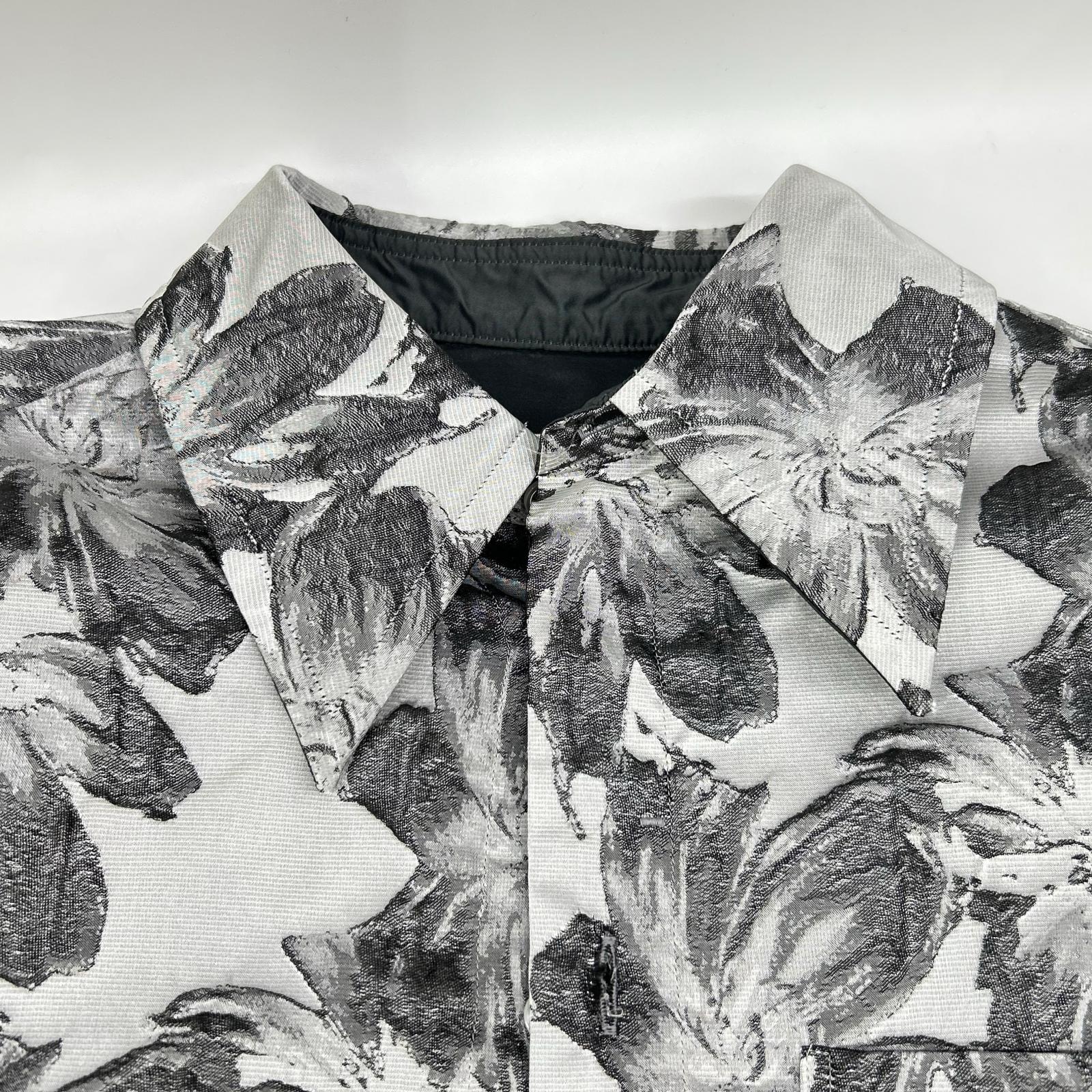 TOGA トーガ 23SS TA31-FJ027 ブラック Flower jacquard shirt トップス