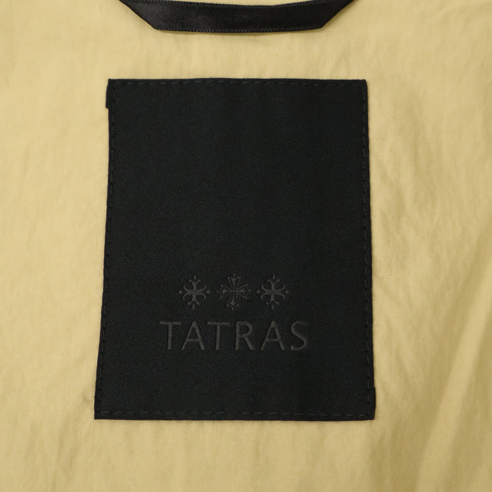 TATRAS タトラス ベージュ ギャザースリーブ コットン×ナイロン ロングライトコート コート
