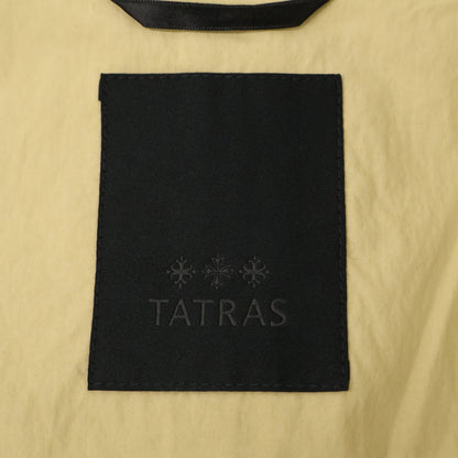 TATRAS タトラス ベージュ ギャザースリーブ コットン×ナイロン ロングライトコート コート