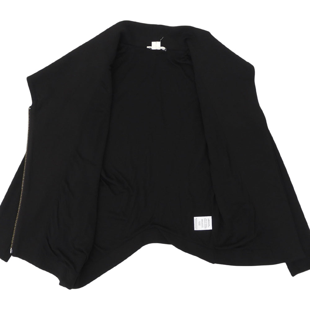 Helmut Lang ヘルムートラング コットン ビッグカラー ライダース ジャケット レディース ブラック P ジャケット
