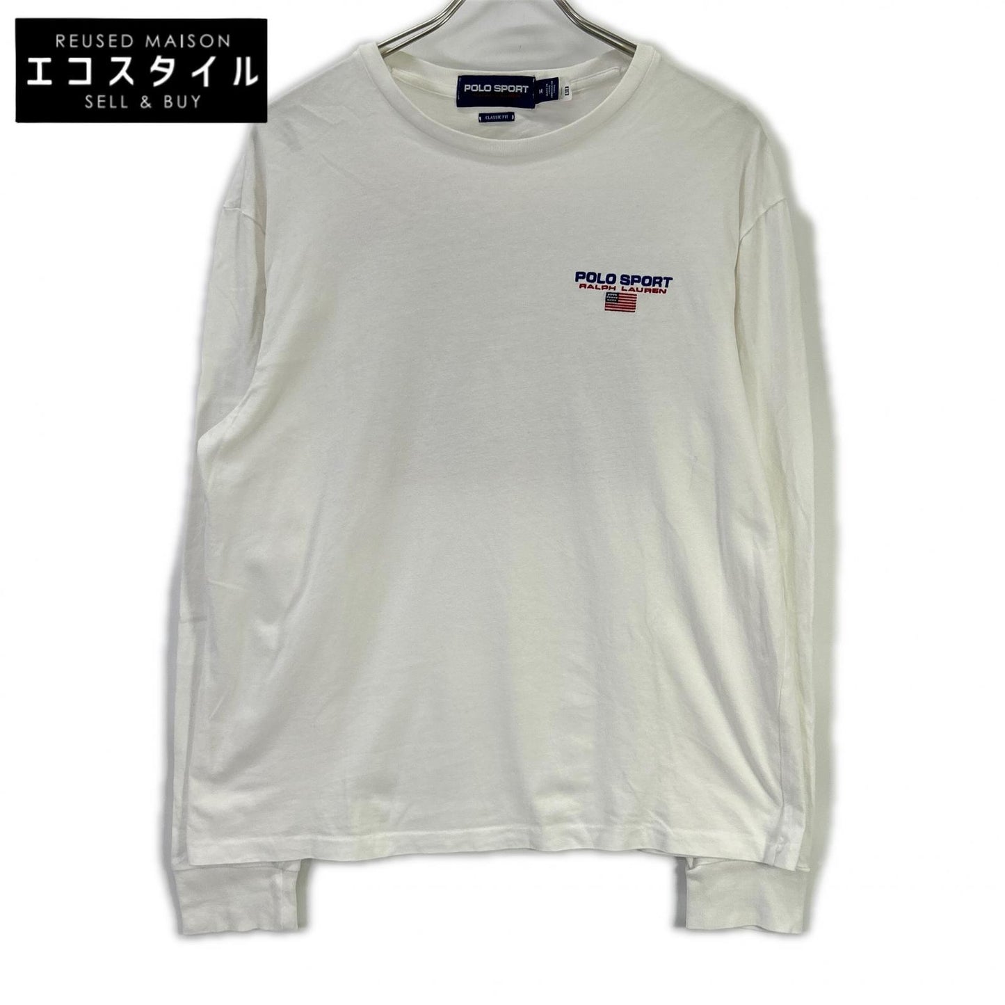 PoloSportRalphLauren ポロスポーツラルフローレン 21年製 ホワイト CLASSIC FIT ロゴ Tシャツ トップス