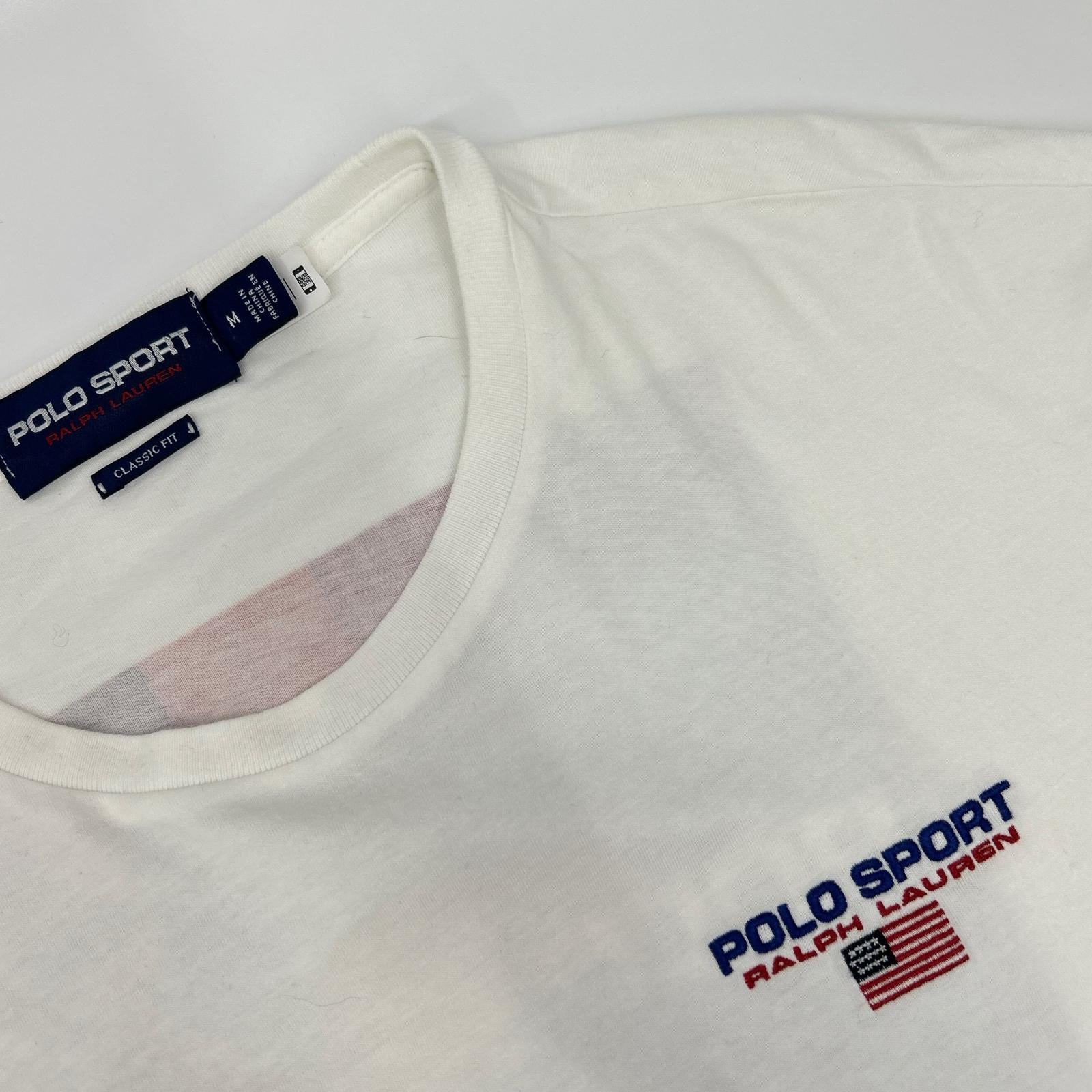 PoloSportRalphLauren ポロスポーツラルフローレン 21年製 ホワイト CLASSIC FIT ロゴ Tシャツ トップス