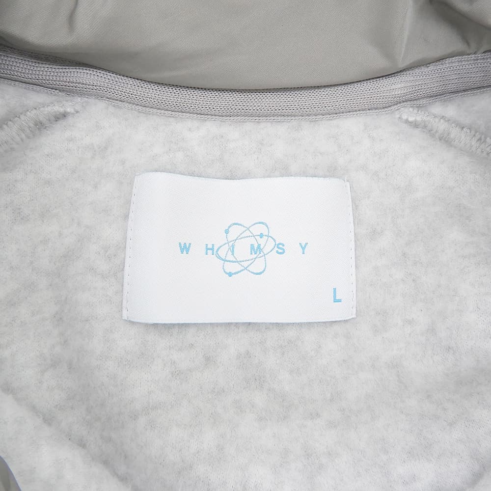 whimsy ウィムジー 美品 フリースプルオーバー トップス メンズ グレー グレー L トップス