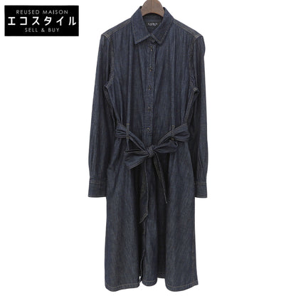 LAUREN RALPH LAUREN ローレン ラルフローレン デニムシャツ ワンピース ベルト付 レディース インディゴ 6P 0200001166 ワンピース