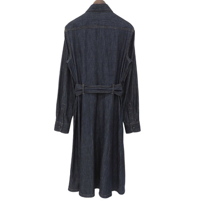 LAUREN RALPH LAUREN ローレン ラルフローレン デニムシャツ ワンピース ベルト付 レディース インディゴ 6P 0200001166 ワンピース