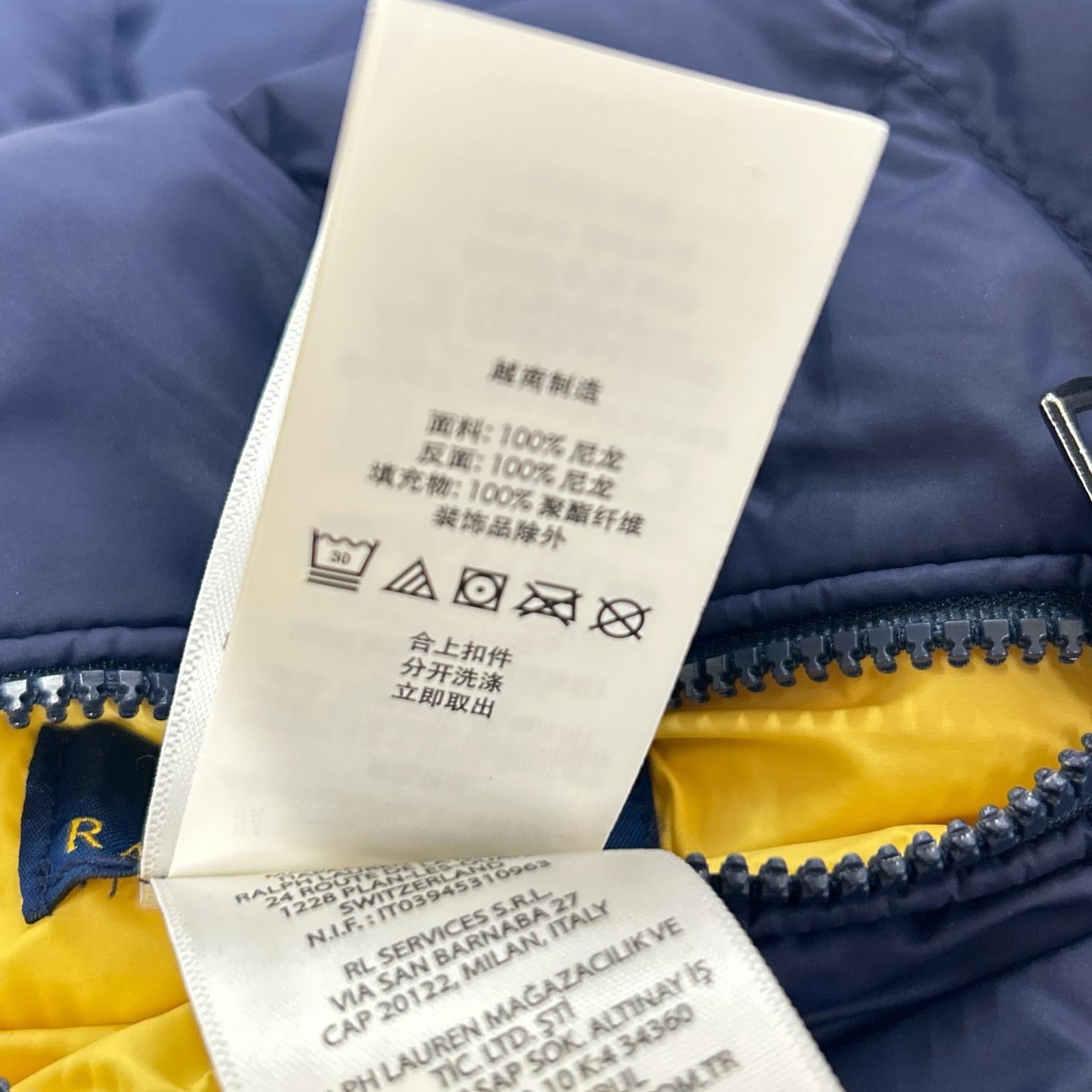 POLObyRalphLauren ポロラルフローレン ネイビー×イエロー P-Layer リバーシブルジャケット ジャケット