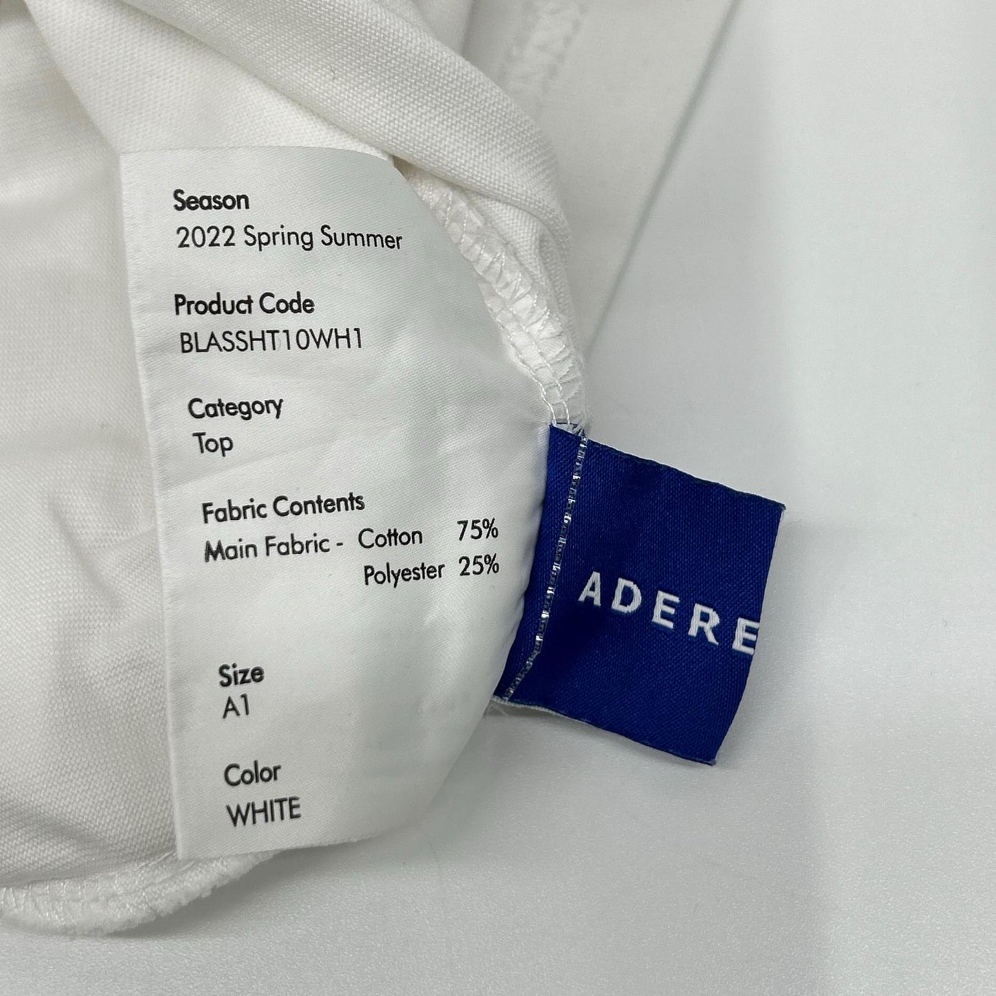 ADER error アーダーエラー ホワイト コットン ハーフスリーブ Tシャツ トップス