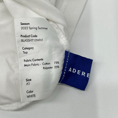 ADER error アーダーエラー ホワイト コットン ハーフスリーブ Tシャツ トップス