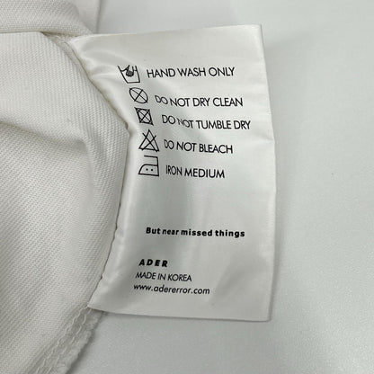 ADER error アーダーエラー ホワイト コットン ハーフスリーブ Tシャツ トップス