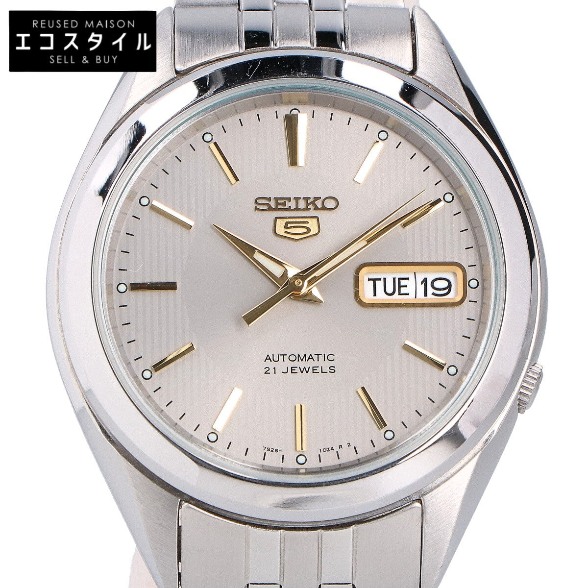 SEIKO セイコー SNKL19J1 7S26 SEIKO 5 セイコー5 デイデイト シースルーバック 自動巻き 腕時計