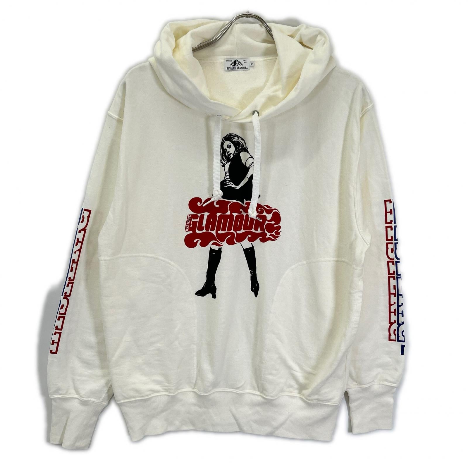 HYSTERIC GLAMOUR ヒステリックグラマー 02182CF04 ベージュ ロゴパーカー トップス