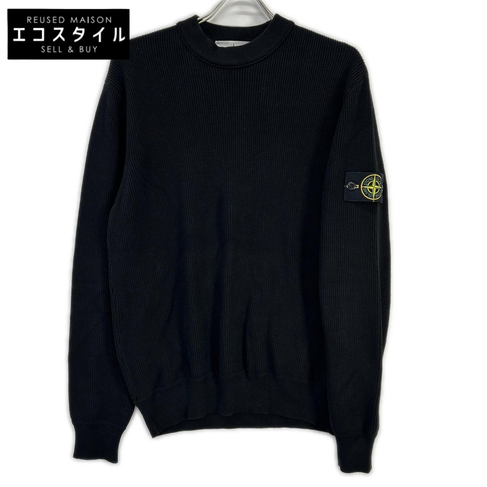 STONE ISLAND ストーンアイランド L1S155100154S00D8 ブラック ニットプルオーバー トップス