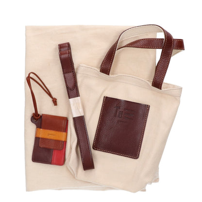 genten Genten Leather 2-Way Tote Bag