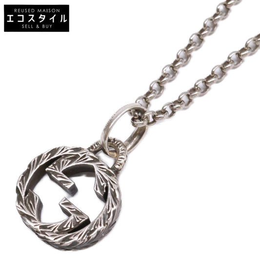 GUCCI グッチ Ag925 インターロッキングG ペンダント ネックレス