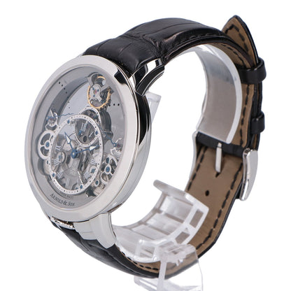 ARNOLD&SON アーノルドアンドサン 美品 1TPAS.S01A.C124S タイム ピラミッド スケルトン文字盤 手巻き 腕時計