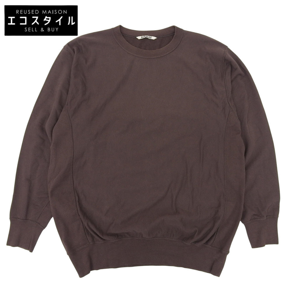 AURALEE オーラリー SUPER HIGH GAUZE SWEAT BIG P/O コットン トップス メンズ ブラウン 5 トップス