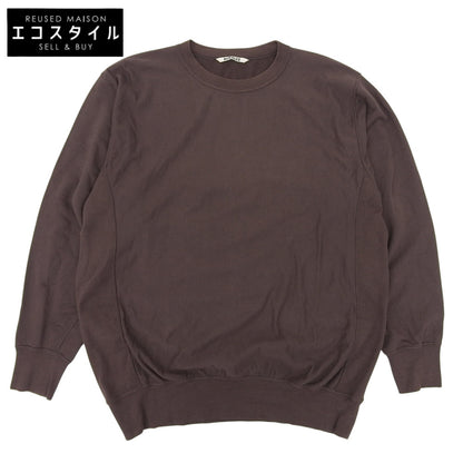AURALEE オーラリー SUPER HIGH GAUZE SWEAT BIG P/O コットン トップス メンズ ブラウン 5 トップス