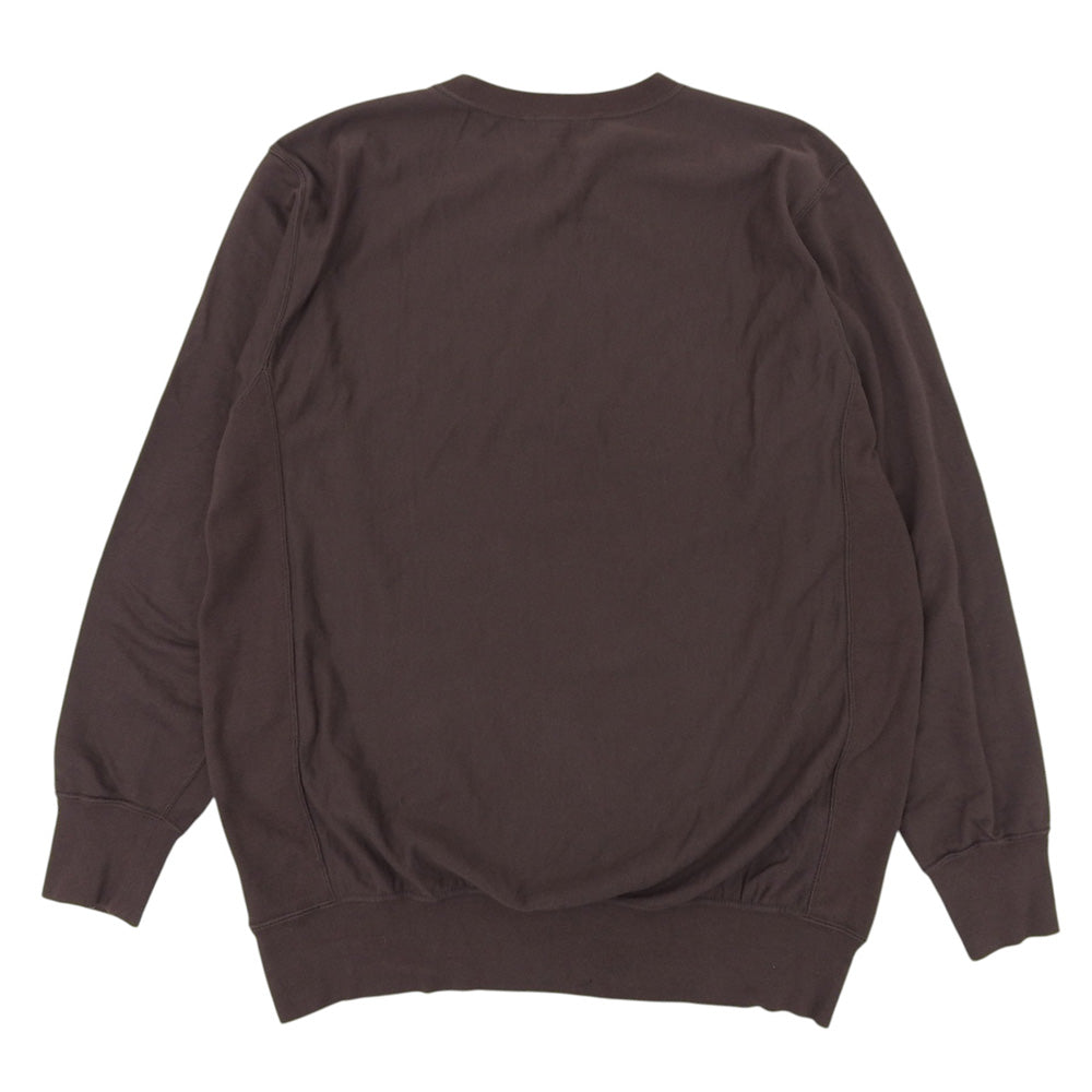 AURALEE オーラリー SUPER HIGH GAUZE SWEAT BIG P/O コットン トップス メンズ ブラウン 5 トップス
