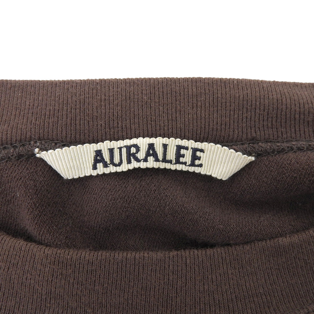AURALEE オーラリー SUPER HIGH GAUZE SWEAT BIG P/O コットン トップス メンズ ブラウン 5 トップス