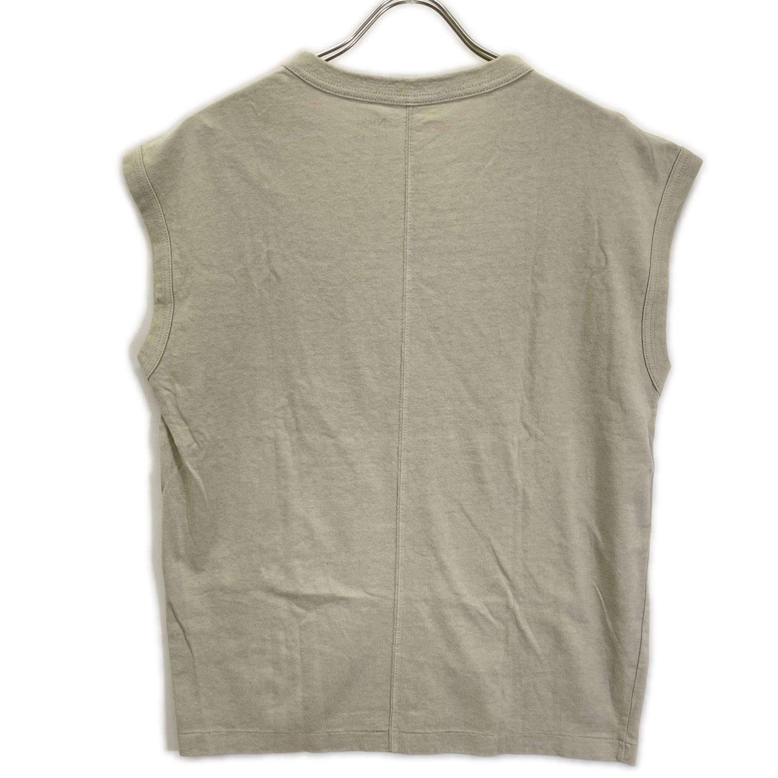 NIKKI ESSENTIAL PIECES Nikki Essential Pieces NEP-24SSC02 Sand beige cotton sleeveless top top