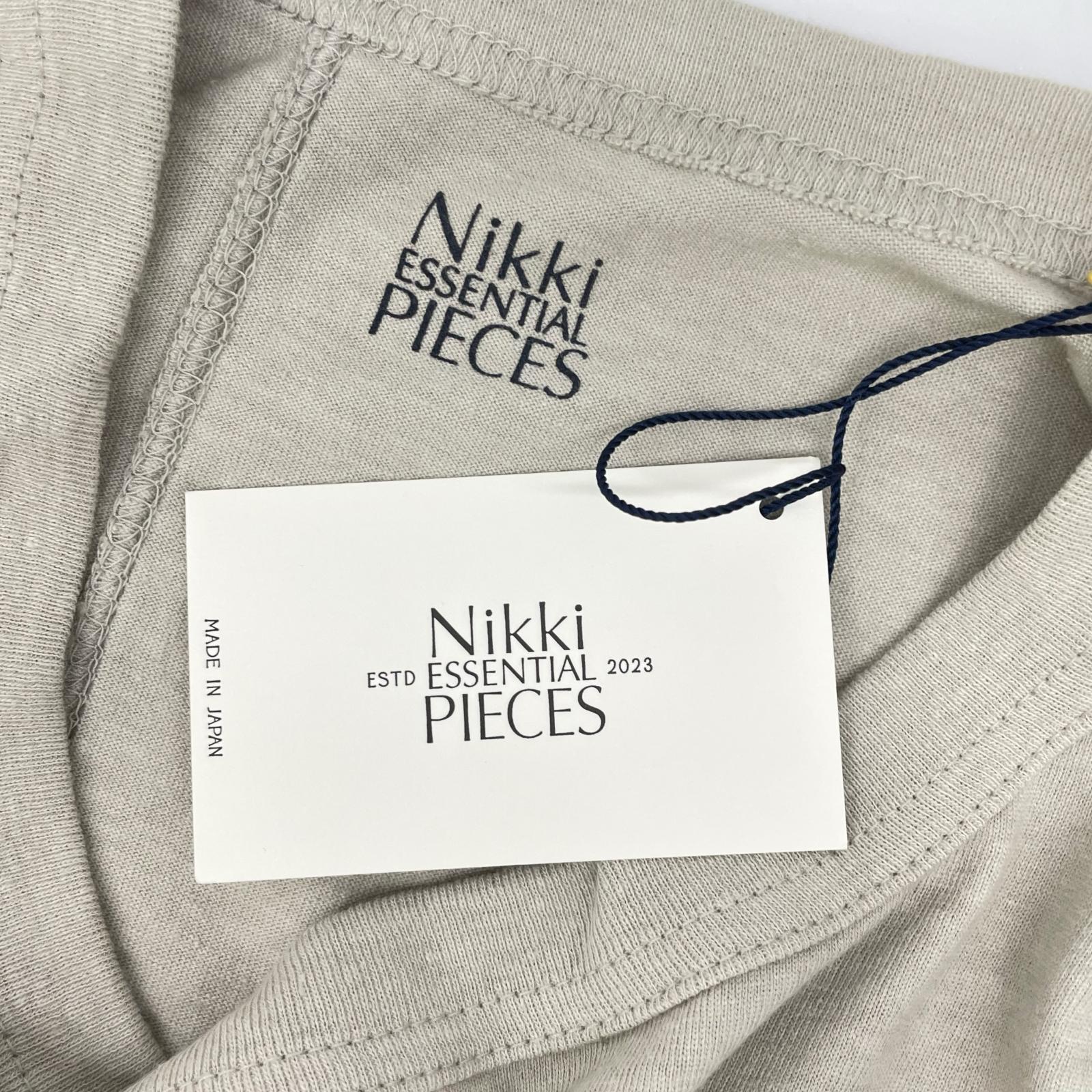 NIKKI ESSENTIAL PIECES Nikki Essential Pieces NEP-24SSC02 Sand beige cotton sleeveless top top