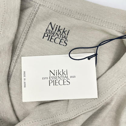 NIKKI ESSENTIAL PIECES Nikki Essential Pieces NEP-24SSC02 Sand beige cotton sleeveless top top