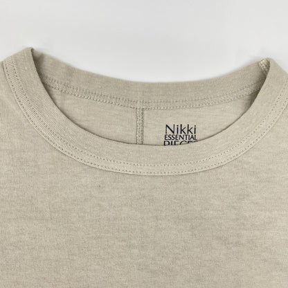 NIKKI ESSENTIAL PIECES Nikki Essential Pieces NEP-24SSC02 Sand beige cotton sleeveless top top