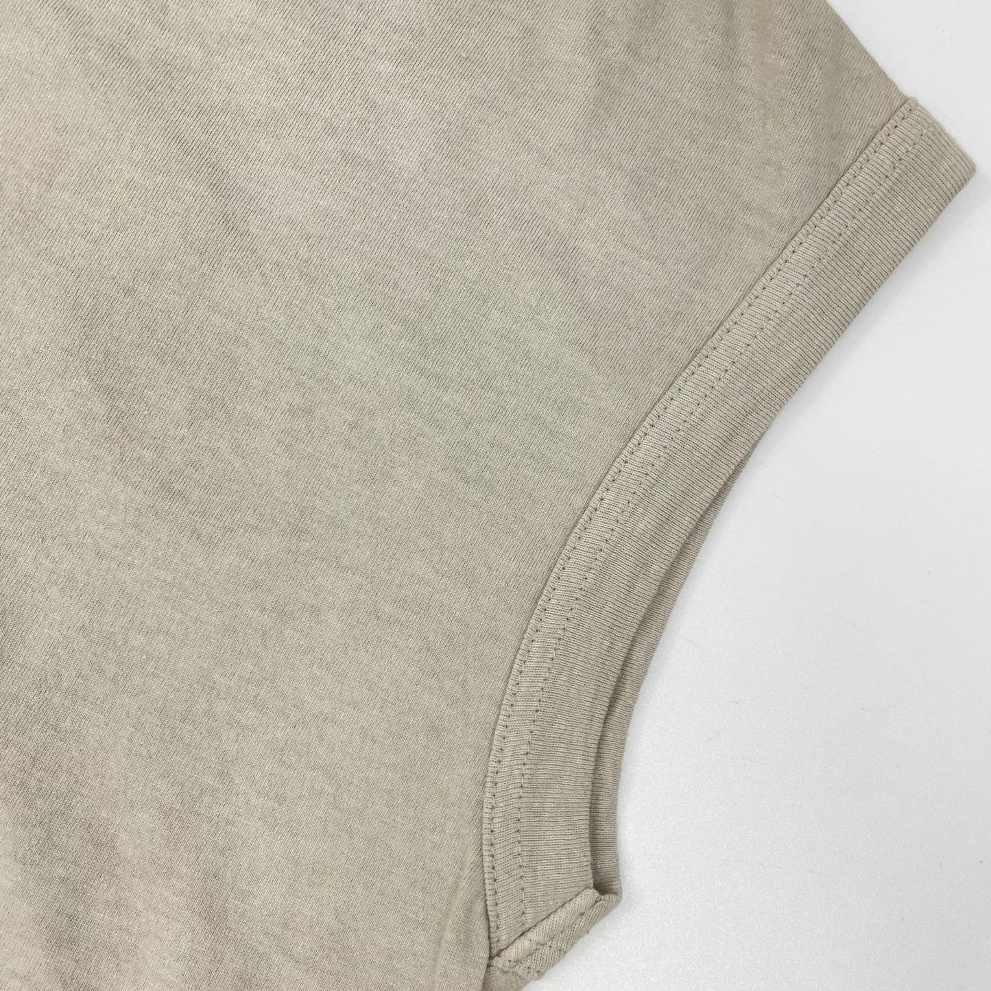 NIKKI ESSENTIAL PIECES Nikki Essential Pieces NEP-24SSC02 Sand beige cotton sleeveless top top