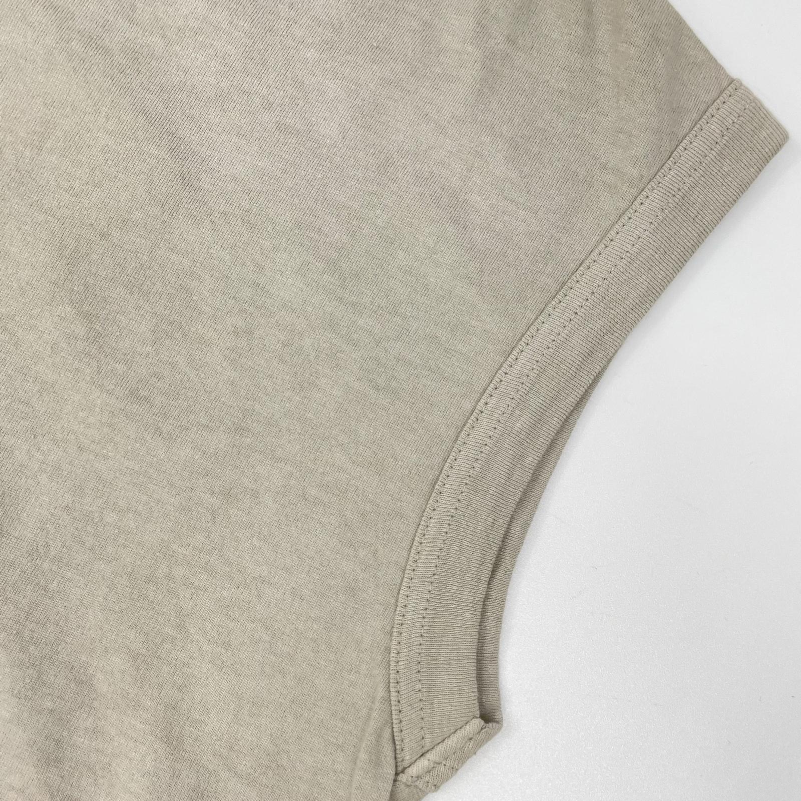 NIKKI ESSENTIAL PIECES Nikki Essential Pieces NEP-24SSC02 Sand beige cotton sleeveless top top
