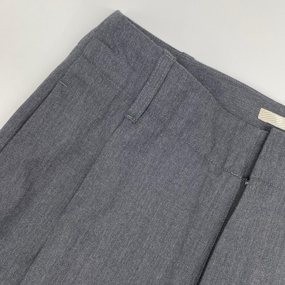 blurhms ブラームス グレー ウール ツイル スーパー ワイド スラックス　BHSW23F10 ボトムス