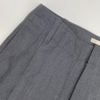 blurhms ブラームス グレー ウール ツイル スーパー ワイド スラックス　BHSW23F10 ボトムス