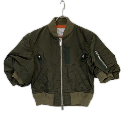 sacai サカイ 22-06062 カーキ Nylon Twill Blouson Bomber Jacket ジャケット